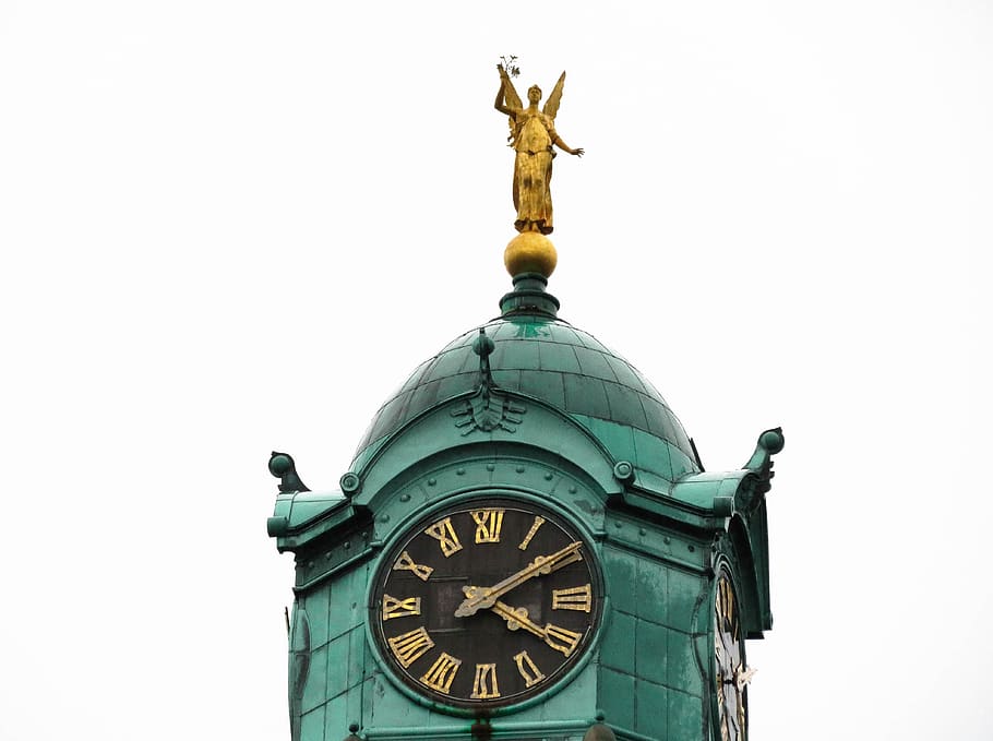 tower, clock, architecture, historical, tourism, heaven, building HD wallpaper