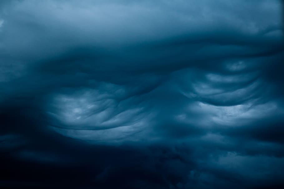 blue cumulus clouds, cloud - sky, storm, backgrounds, beauty in nature HD wallpaper