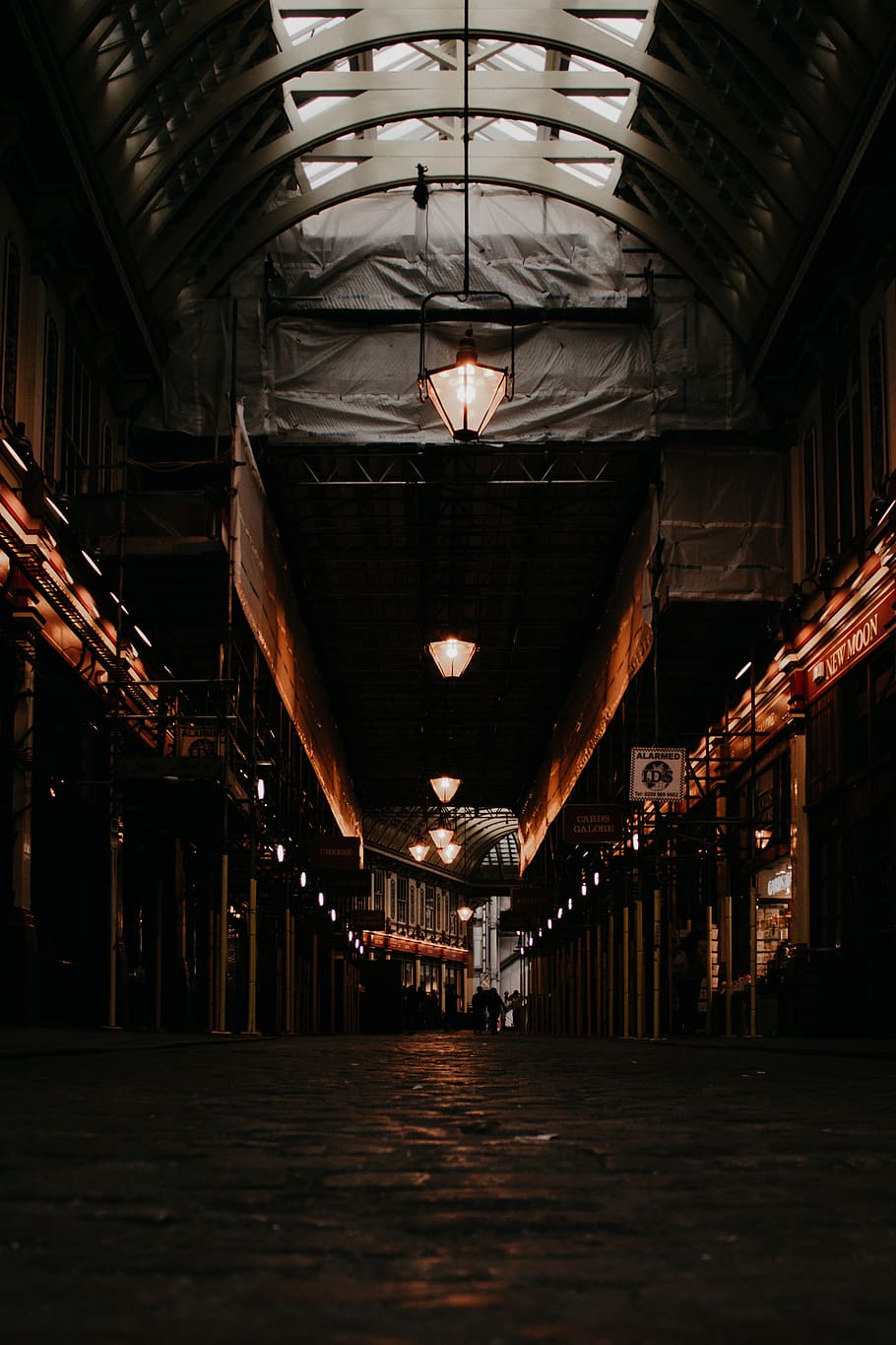 corridor, lighting, human, person, indoors, flooring, street HD wallpaper