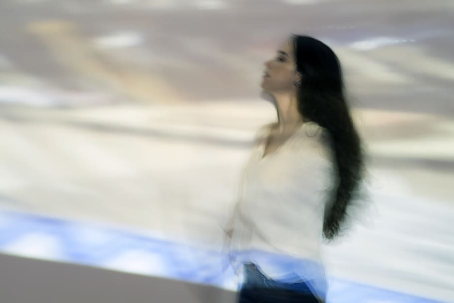 people, picture frame, cool, one person, hair, blurred motion HD wallpaper