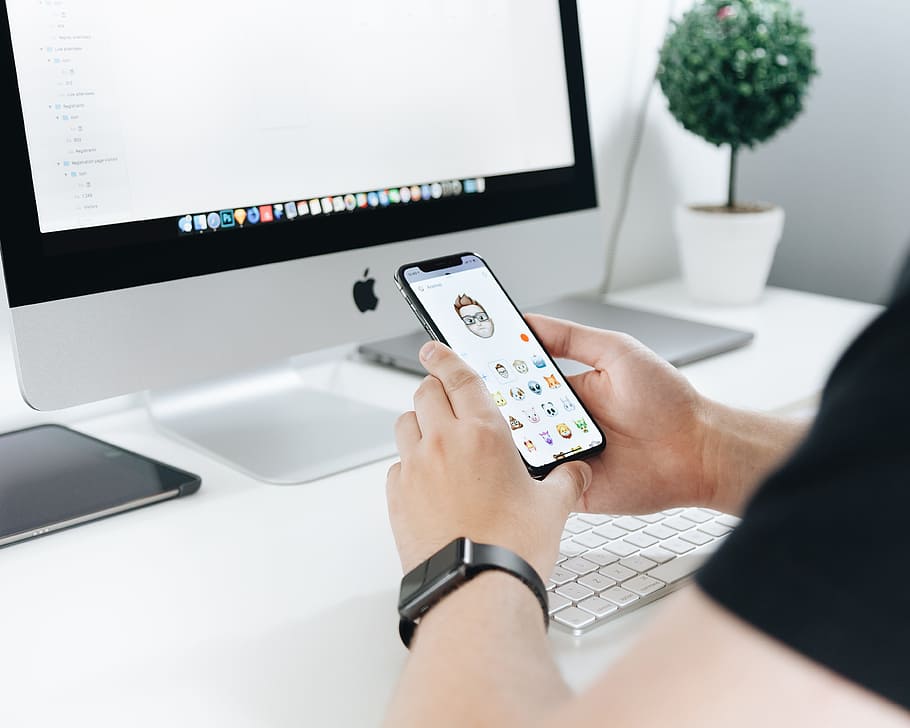 person holding iPhone X, mobile, computer, hand, watch, caucasian HD wallpaper