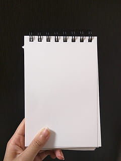 Person Holding Empty Notebook, blank, memo, page, sheet, white HD wallpaper