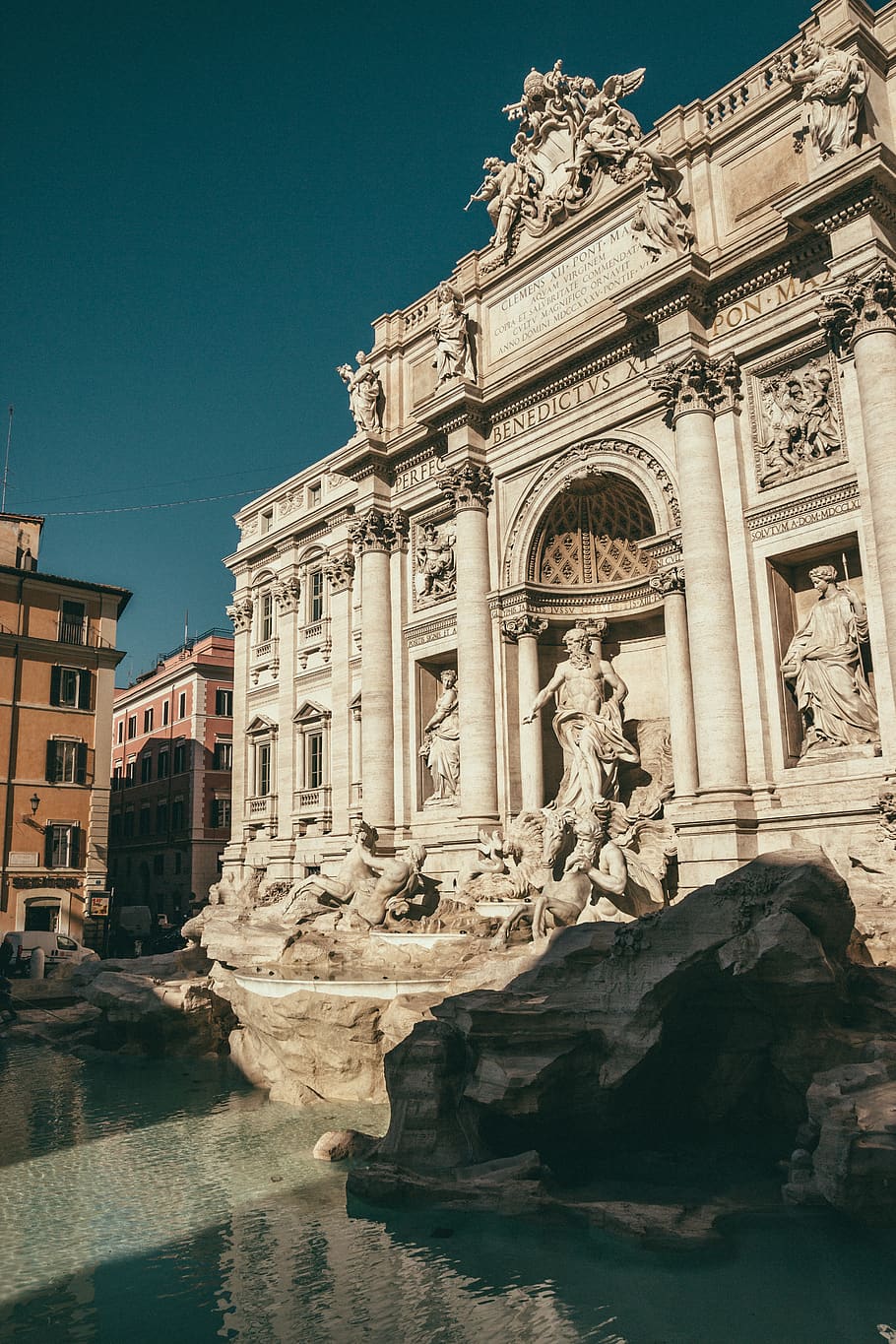 Trevi Fountain during daytime, water, architecture, building, HD wallpaper