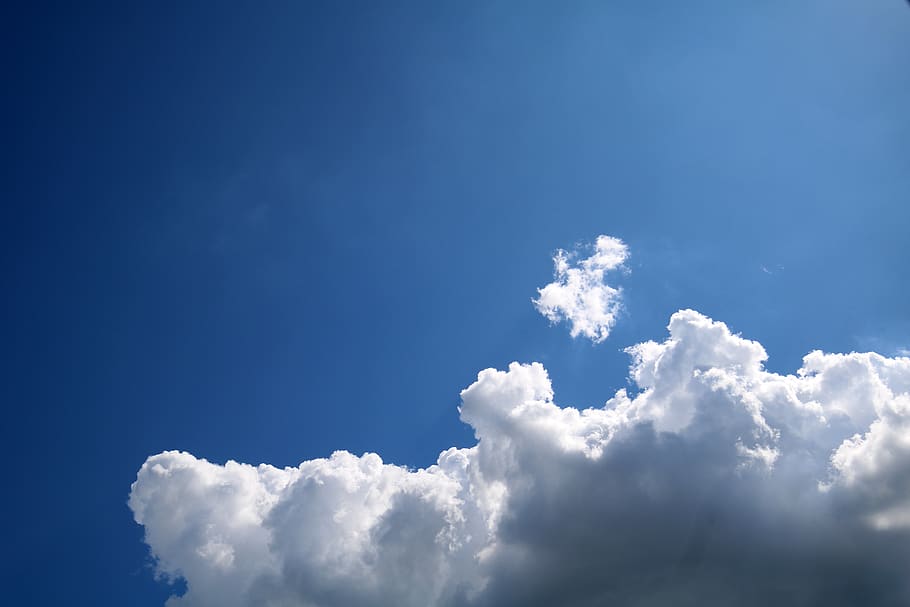 sky, cloud, landscape, weather, nature, cloud - sky, blue, cloudscape HD wallpaper