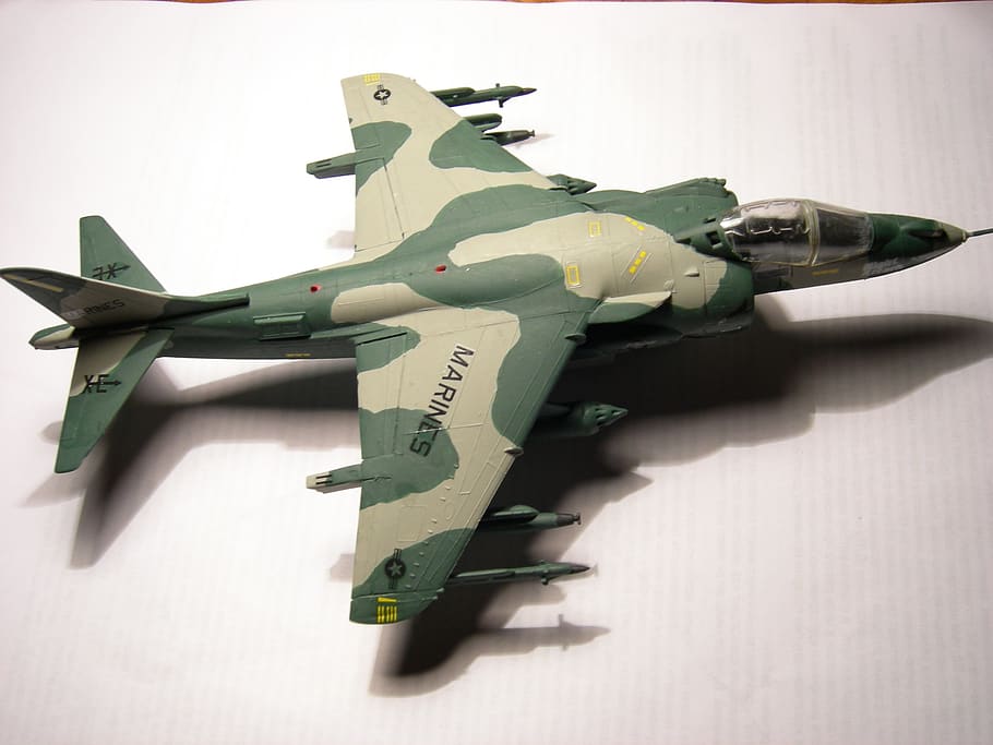 ukraine, plastic, model, harrier, aircraft, green, toy, air vehicle HD wallpaper