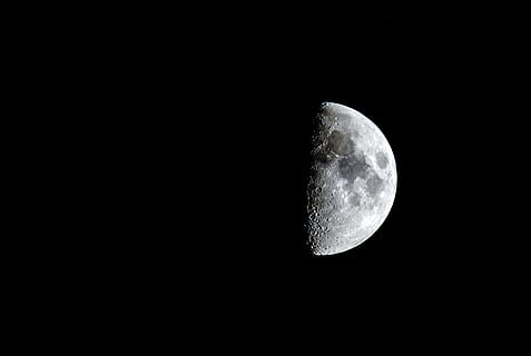crescent, moon, night, moonlight, sky, lunar, astronomy, night sky HD wallpaper