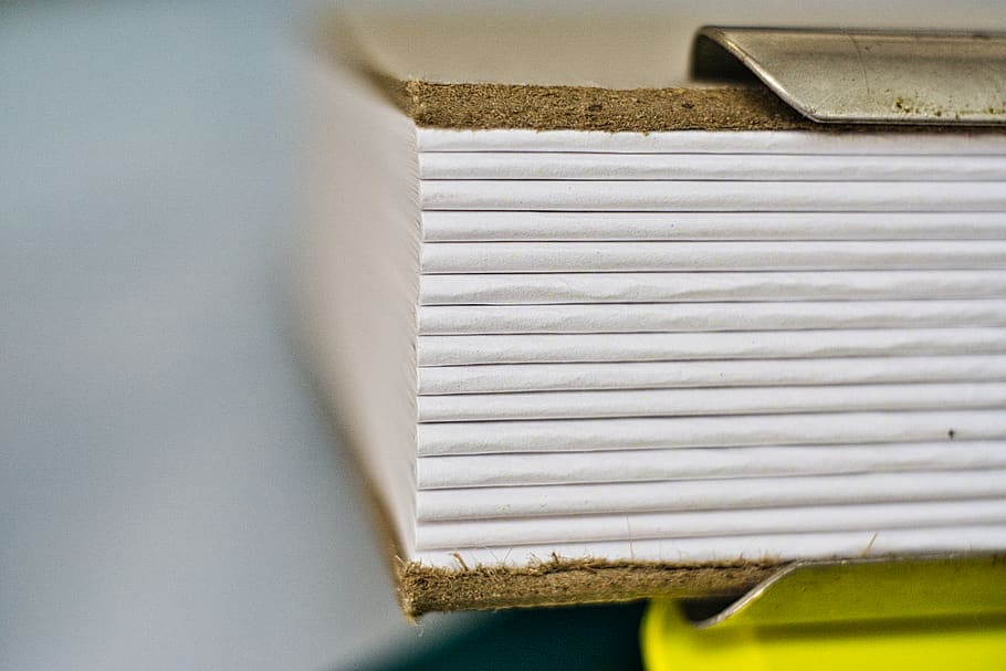 stack of paper, making books, no people, close-up, white color HD wallpaper