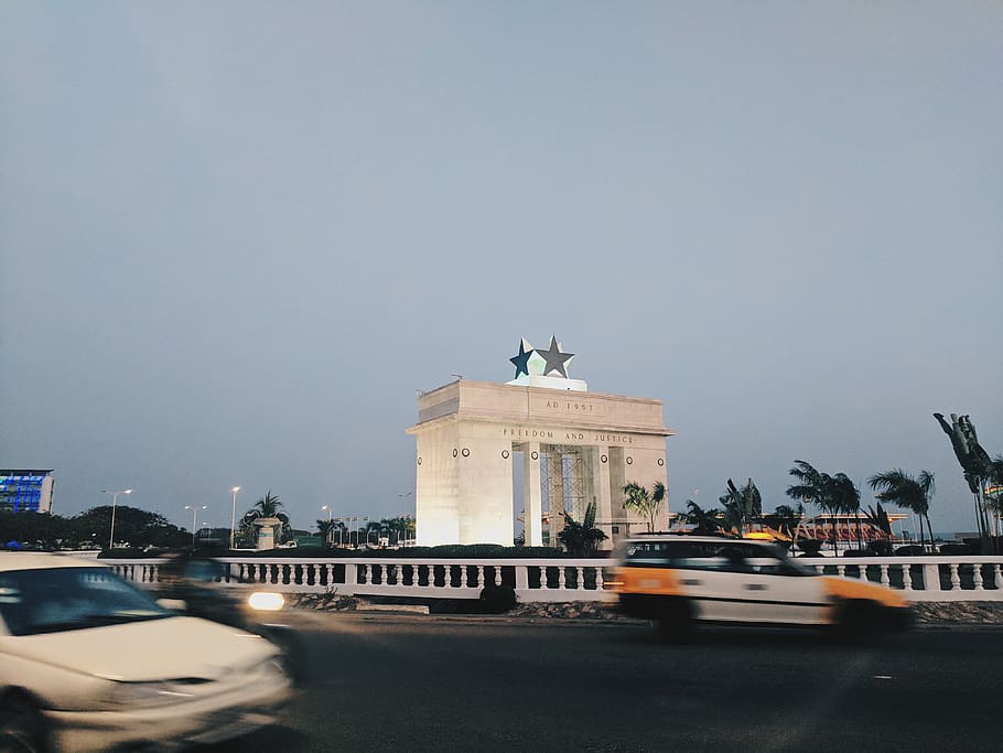 ghana, accra, independence square, architecture, built structure