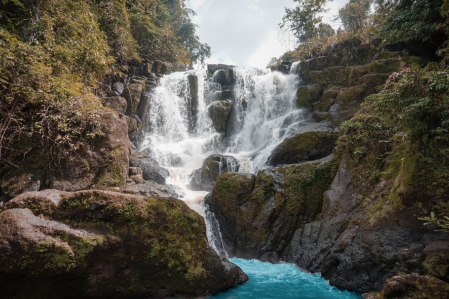 philippines, luisiana, hidden falls, laguna, waterfalls, travel, HD wallpaper
