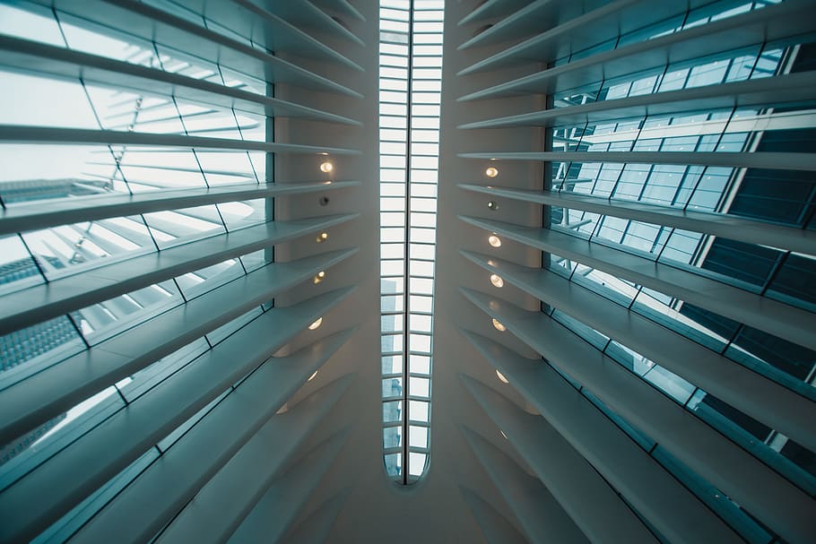 Low Angle Photography of Structure Ceiling, architectural design HD wallpaper