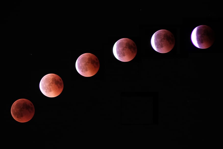 full moon, night, eclipse, outer space, astronomy, universe, lunar eclipse HD wallpaper
