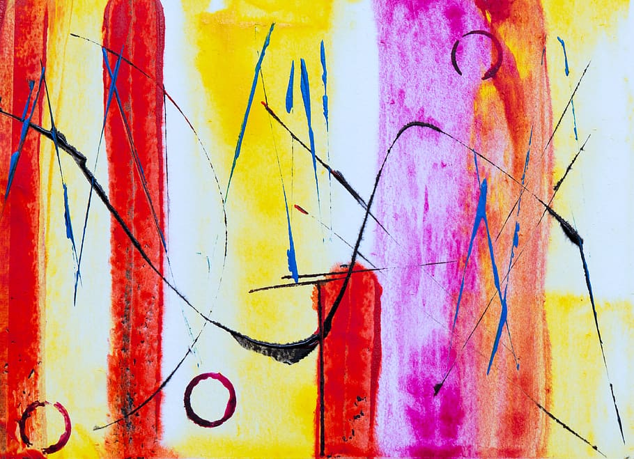 multicolored abstract painting, multi colored, graffiti, art and craft HD wallpaper