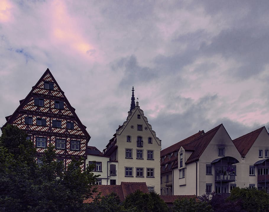 germany, ulm, medieval, old, city, old city, houses, architecture HD wallpaper