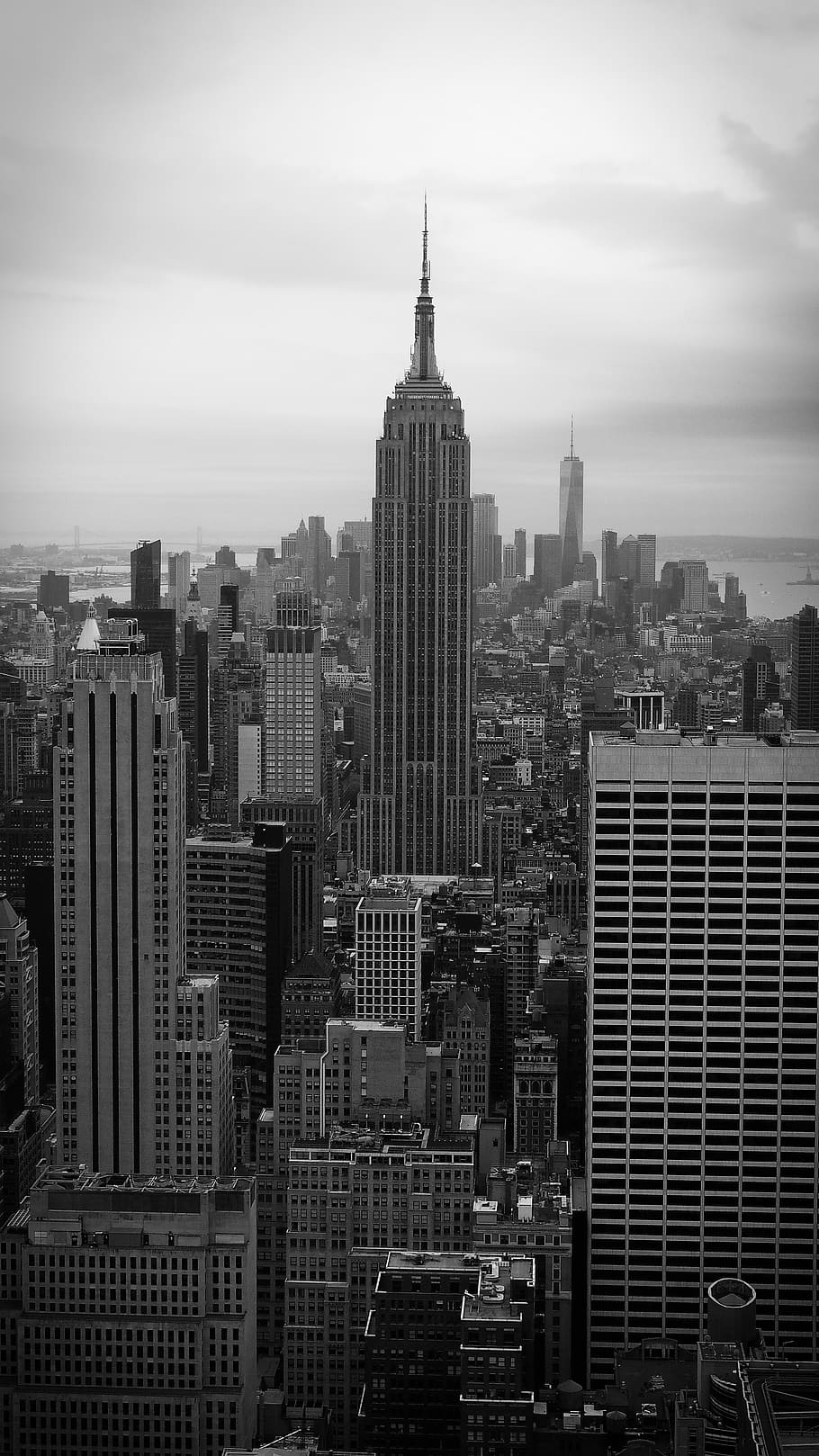 new york, united states, top of the rock, nyc, new york city, HD wallpaper