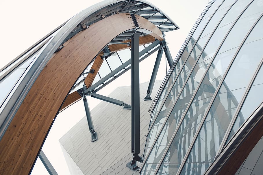dome building, architecture, handrail, banister, office building HD wallpaper