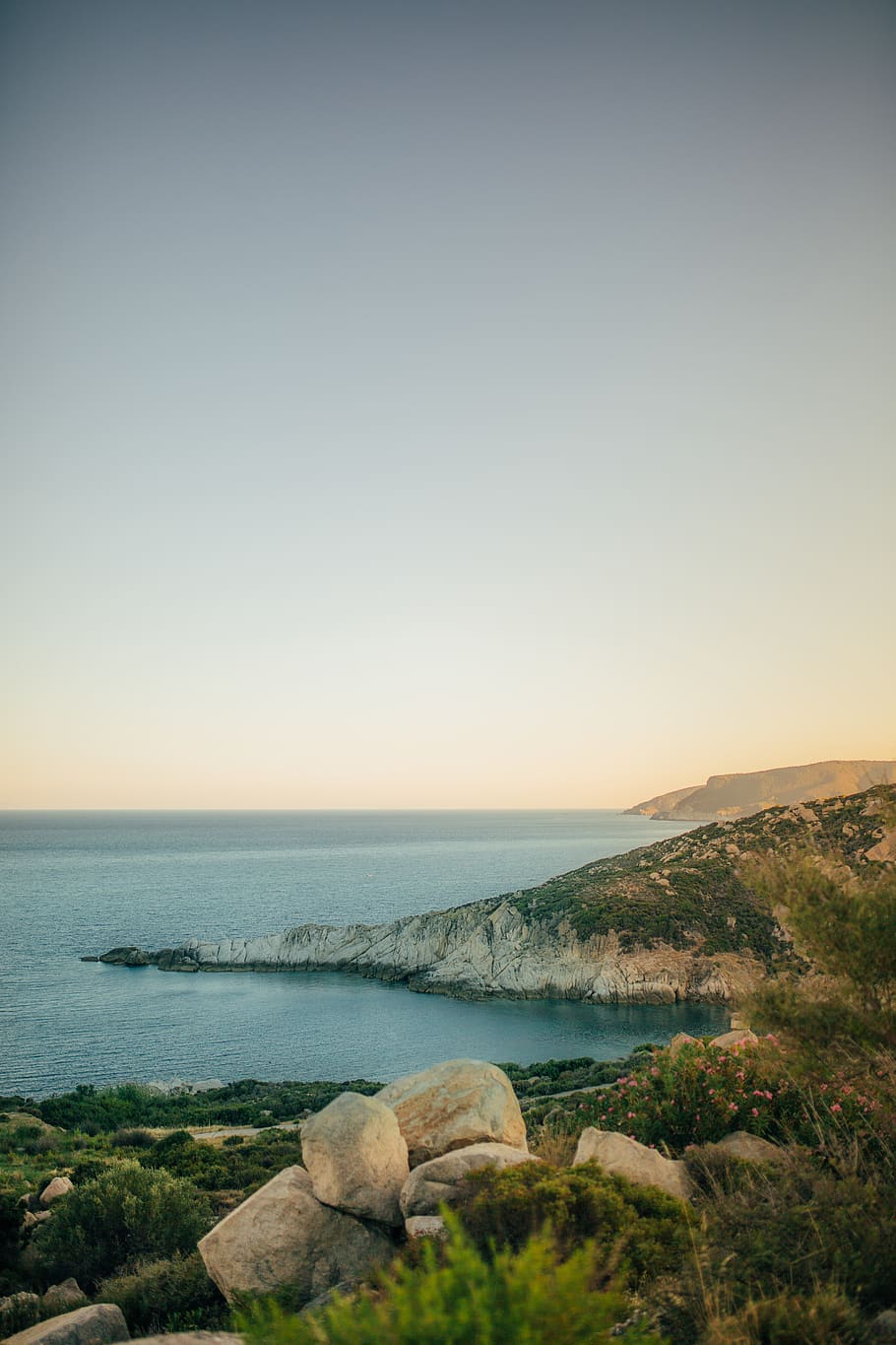 greece, sithonia, coast, waves, sunset, summer, sky, landscape HD wallpaper