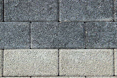 stones, grey, concrete, square, background, pattern, wall, texture HD wallpaper