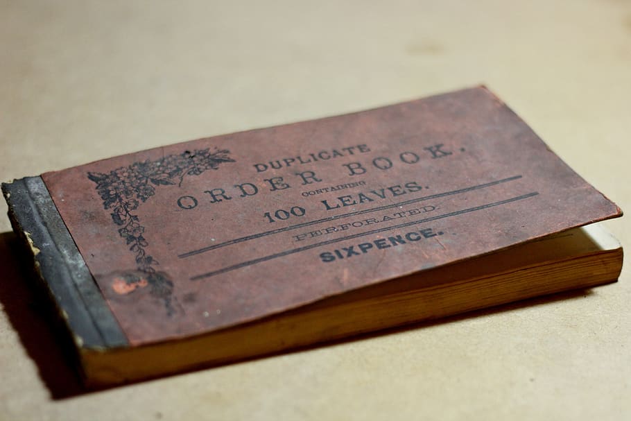 order book, old, ledger, vintage, antique, duplicate book, stationery HD wallpaper