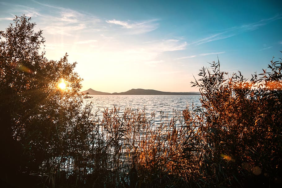 hungary, balatonfüred, lake, pc, wallpaper, nature, river HD wallpaper