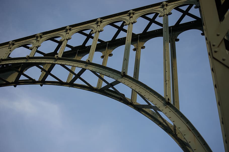 bridge, steel structure, architecture, building, metal, bridge construction HD wallpaper
