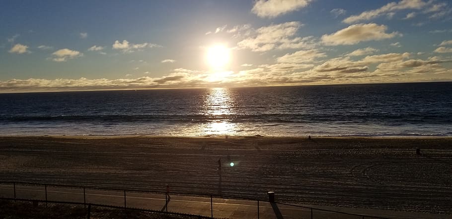 united states, redondo beach, 1616 esplanade, sky, sunset, sea, HD wallpaper