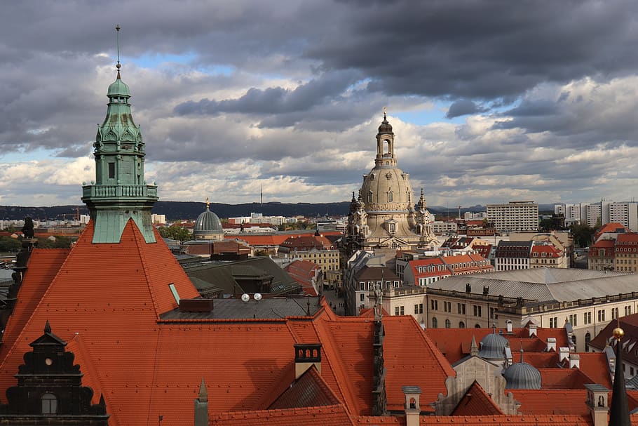 dresden, the view, panorama, architecture, building exterior HD wallpaper