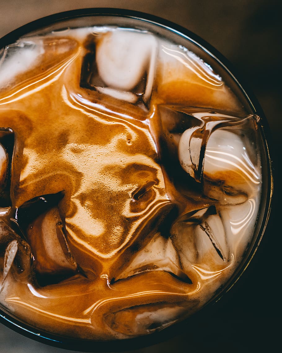 coffee, iced, espresso, food and drink, close-up, sweet food, HD wallpaper