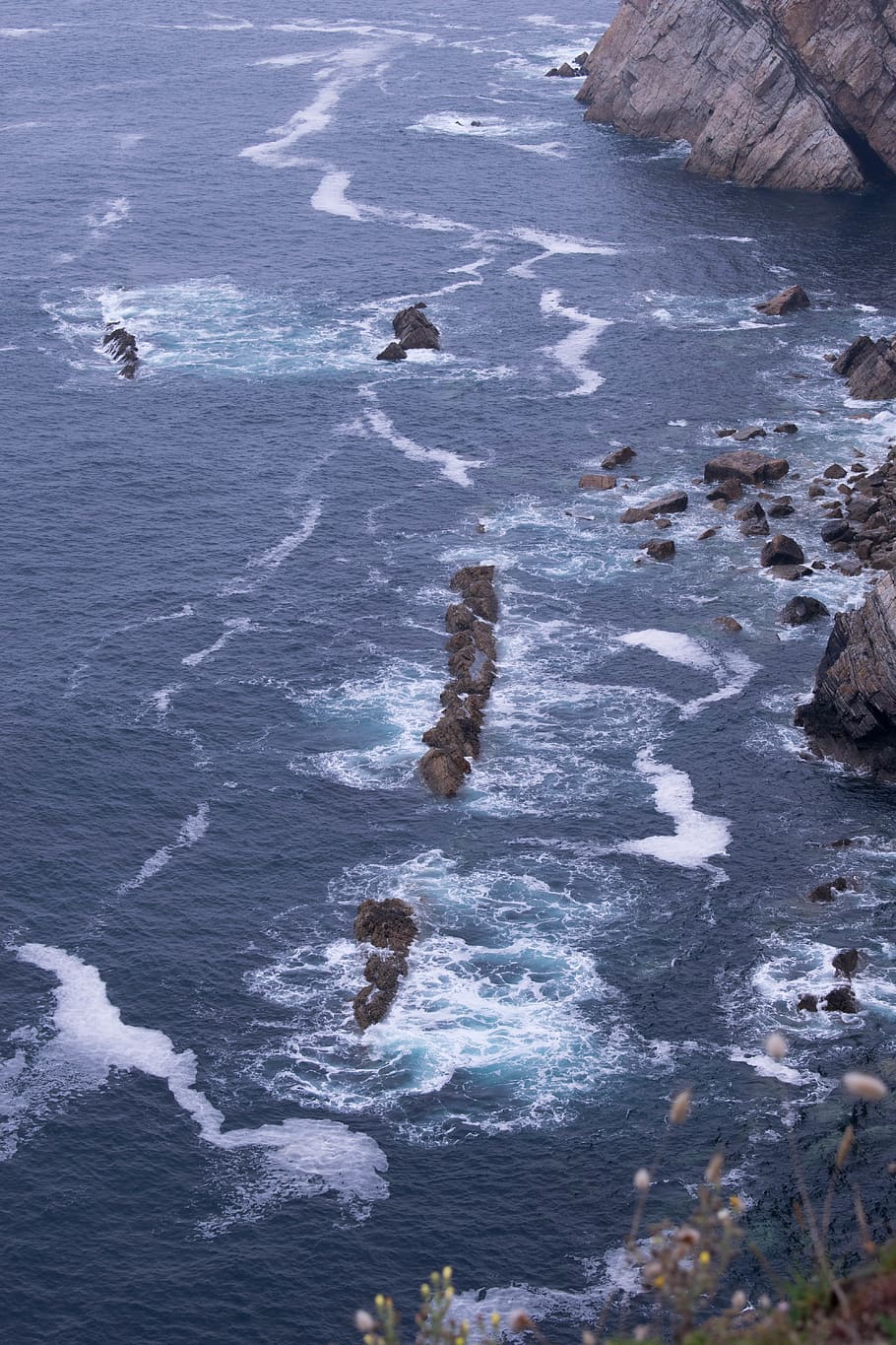 sea, ocean, water, motion, beauty in nature, day, high angle view HD wallpaper