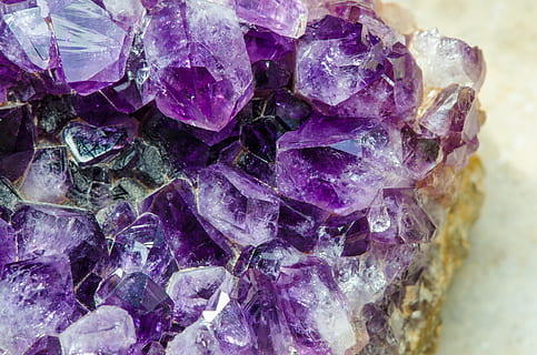 amethyst, gem, quartz, stone, mineral, violet, purple, transparent HD wallpaper