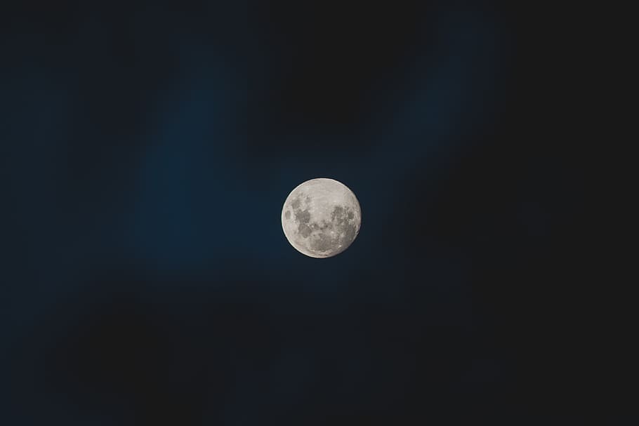 uruguay, montevideo, moon, night, space, sky, astronomy, full moon, HD wallpaper