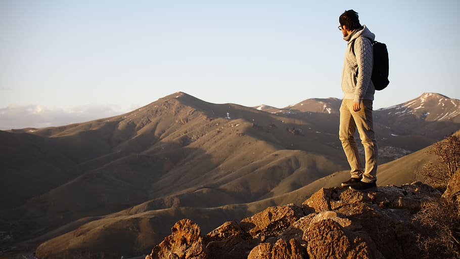 white pullover, human, person, outdoors, nature, clothing, apparel HD wallpaper