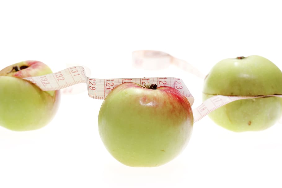 apples, measuring, tape, white, fruit, food and drink, wellbeing HD wallpaper