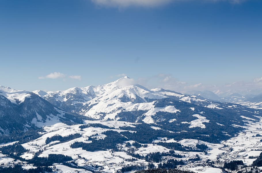 mountains, snow, winter, sky, landscape, cold temperature, scenics - nature HD wallpaper