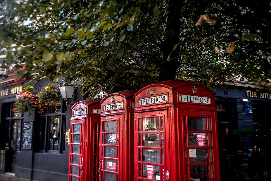 united kingdom, london, greenwich, red, telephone, telephone booth, HD wallpaper