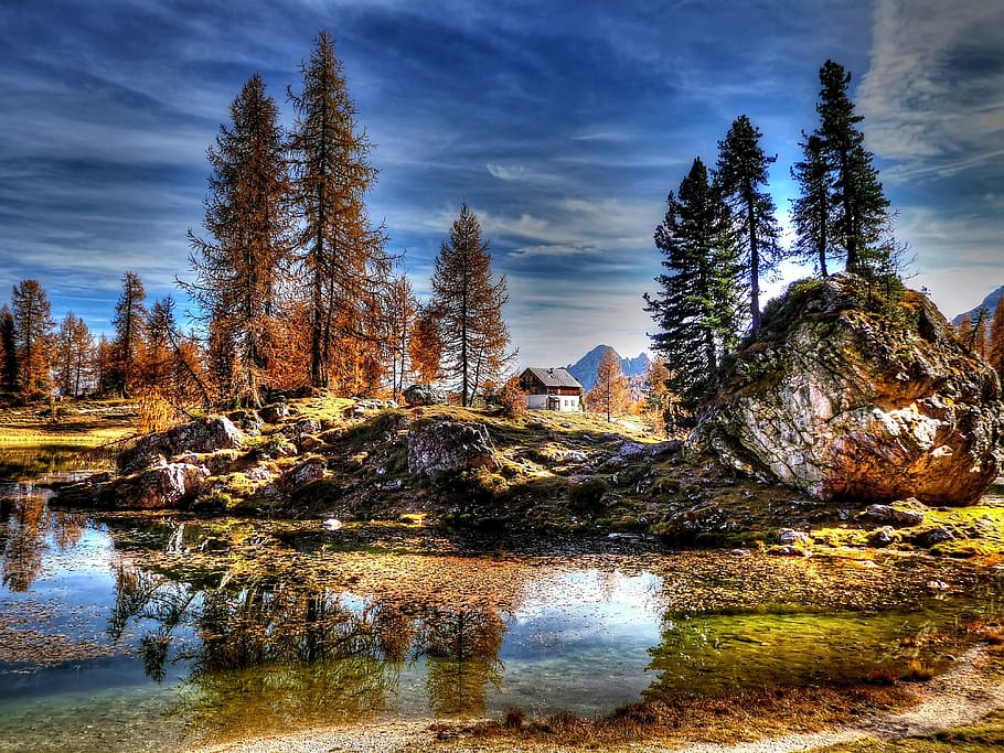dolomites, mountains, italy, alpine, alpine panorama, view, HD wallpaper