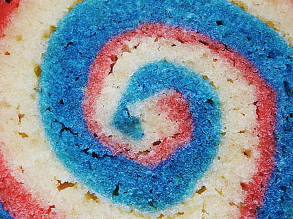 spiral dessert, confectionery, sweets, rug, food, macro, color HD wallpaper