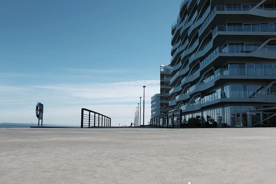 denmark, aarhus, architecture, ocean, scandinavia, reflection HD wallpaper