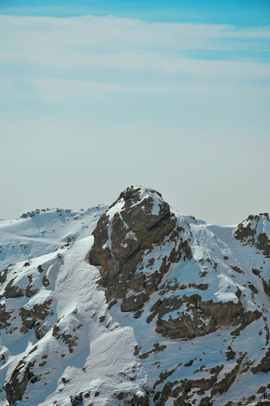 snow covered mountain during daytime, beauty in nature, tranquility HD wallpaper