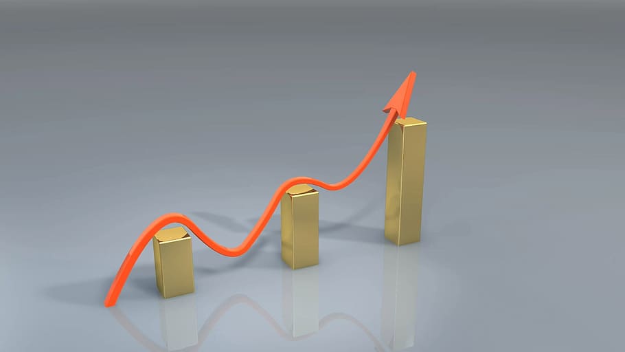 graph, graphical, business, representation, profit, growth HD wallpaper