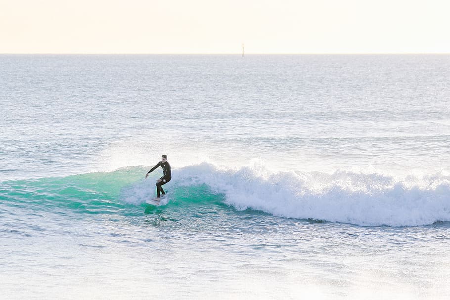 australia, trigg beach, waves, clean, minimalist, wet, fresh, HD wallpaper