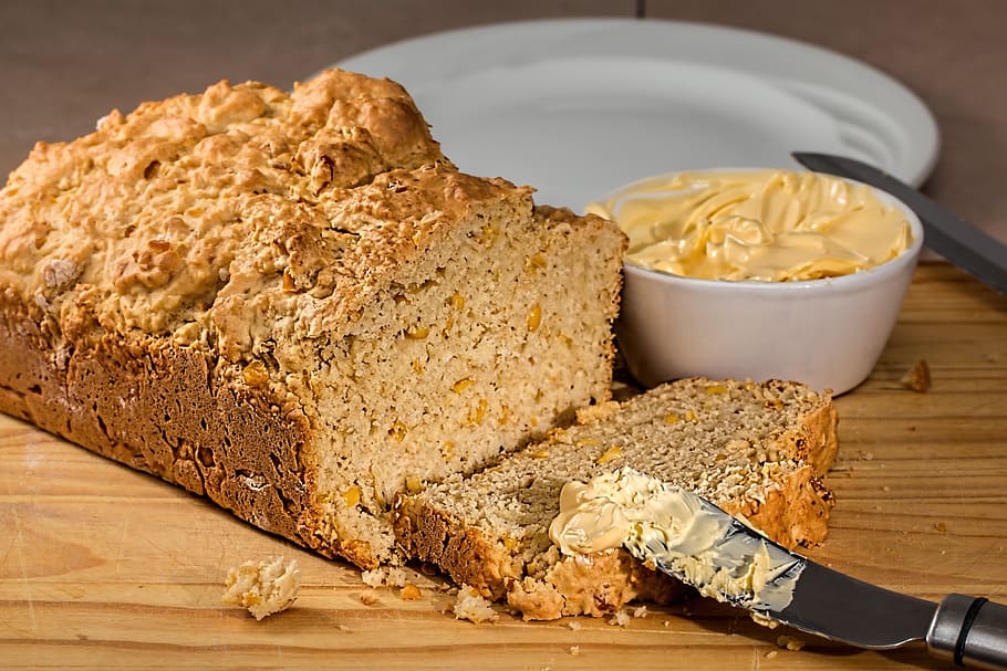 bread, bake, baked, corn, food, sweet, food and drink, freshness HD wallpaper