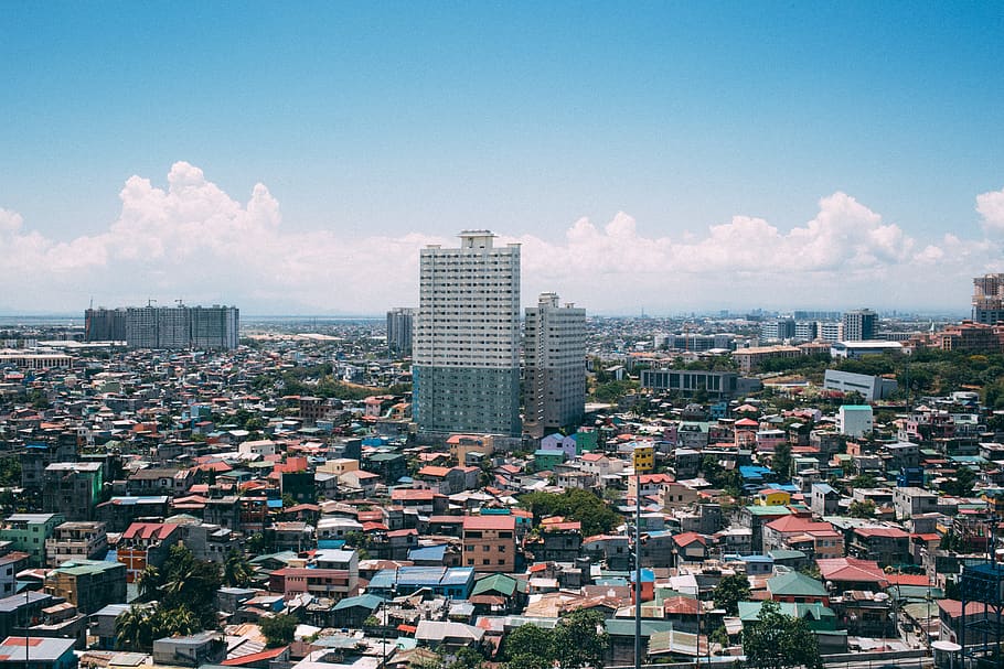 philippines, manila, houses, landscape, favella, buildings
