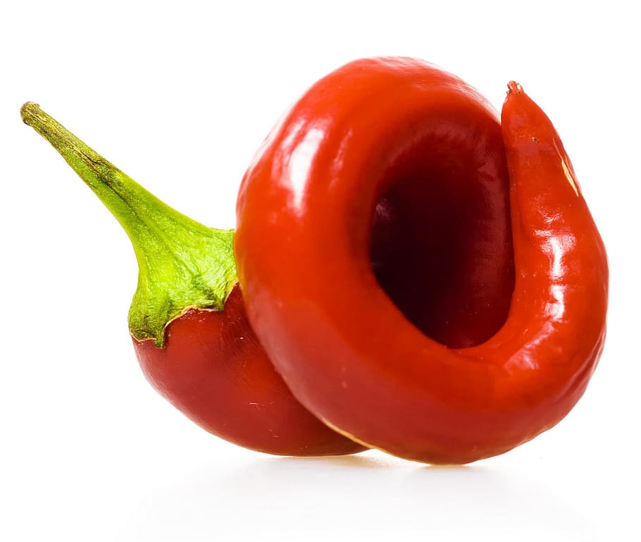pepper, red, chili, isolated, spice, kitchen, pepperoni, cayenne HD wallpaper