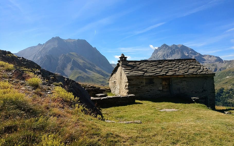 france, modane, mountain, architecture, built structure, mountain range HD wallpaper