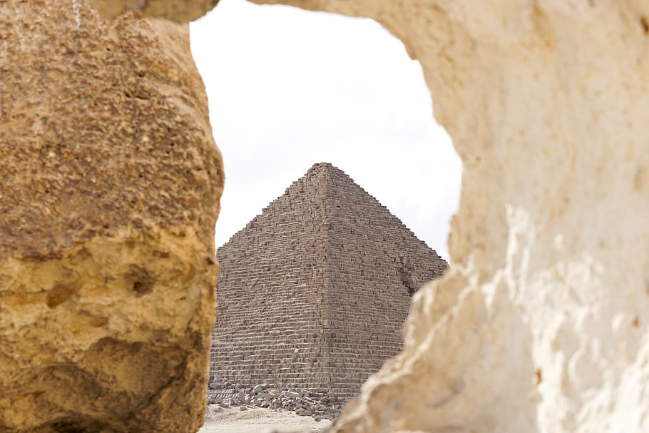 gray pyramid, day, nature, no people, built structure, architecture HD wallpaper