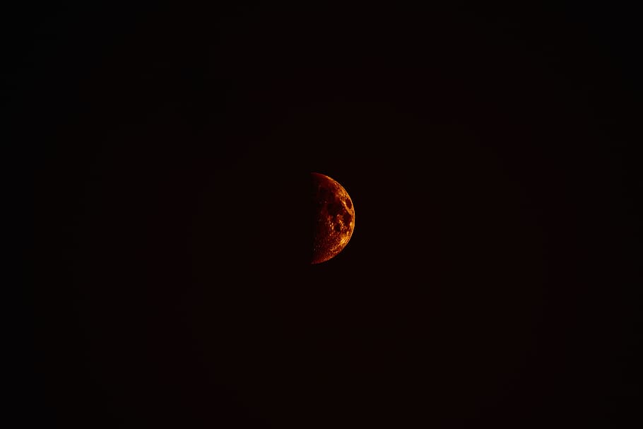 dark, night, moon, light, space, astronomy, sky, beauty in nature HD wallpaper