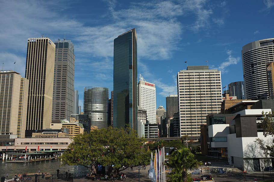 sydney, australia, circular quay, downtown, building exterior, HD wallpaper