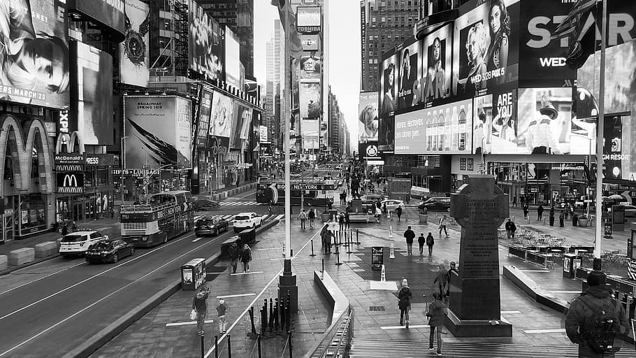 times square, nyc, city, architecture, transportation, built structure HD wallpaper