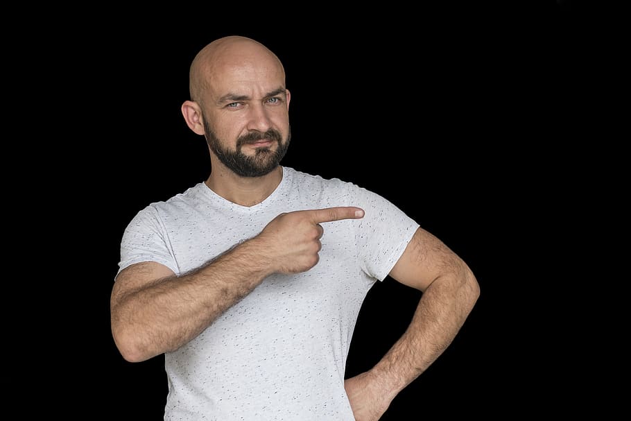 man, bald, worker, face, male, people, person, men, mustache HD wallpaper