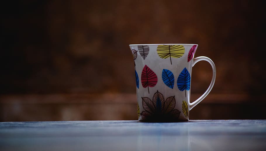 Close-Up Photo of Ceramic Mug, blur, coffee mug, container, cup HD wallpaper